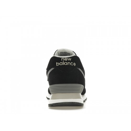 Кроссы New Balance 574 Black Off White - мужская сетка размеров