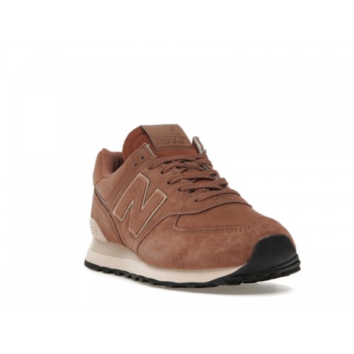 Кроссы New Balance 574 Pecan Dark Vintage Rose - мужская сетка размеров