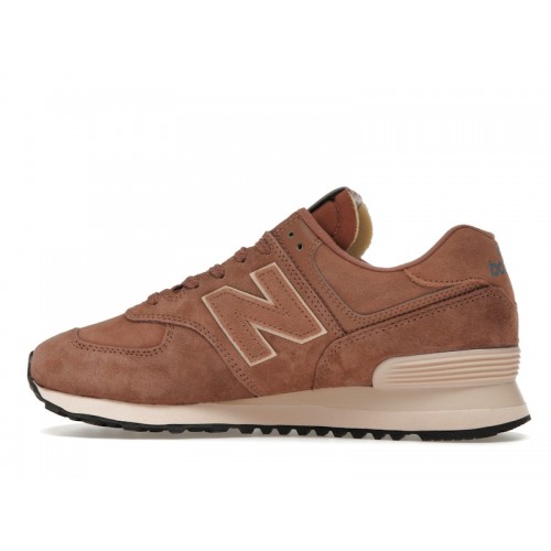 Кроссы New Balance 574 Pecan Dark Vintage Rose - мужская сетка размеров