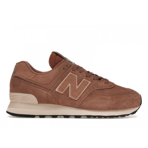 Кроссы New Balance 574 Pecan Dark Vintage Rose - мужская сетка размеров