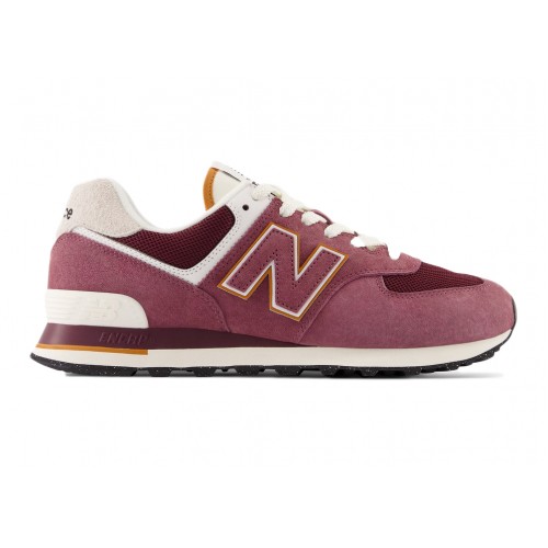 Кроссы New Balance 574 Burgundy (2023) - мужская сетка размеров