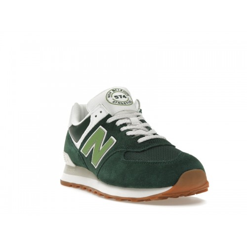 Кроссы New Balance 574 NB Athletics Nightwatch Green - мужская сетка размеров