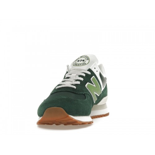 Кроссы New Balance 574 NB Athletics Nightwatch Green - мужская сетка размеров