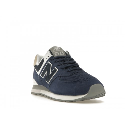 Кроссы New Balance 574 Midnight Blue - мужская сетка размеров