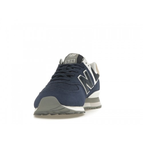 Кроссы New Balance 574 Midnight Blue - мужская сетка размеров