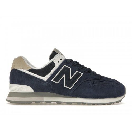 Кроссы New Balance 574 Midnight Blue - мужская сетка размеров