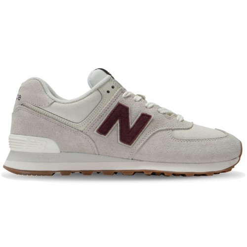 Кроссы New Balance 574 Nimbus Burgundy Gum - мужская сетка размеров