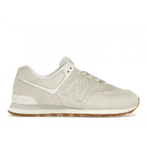 Кроссы New Balance 574 White Tan - мужская сетка размеров