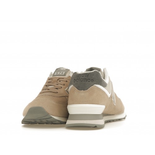 Кроссы New Balance 574 Brown Light Blue - мужская сетка размеров