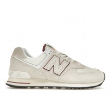 Кроссовки New Balance 574 Off White Burgundy (2023)