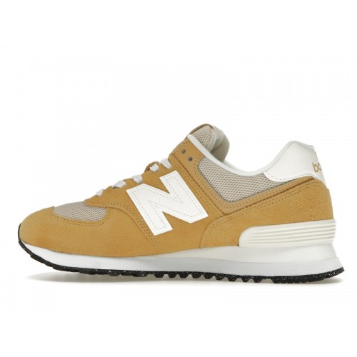 Кроссы New Balance 574 Yellow White - мужская сетка размеров