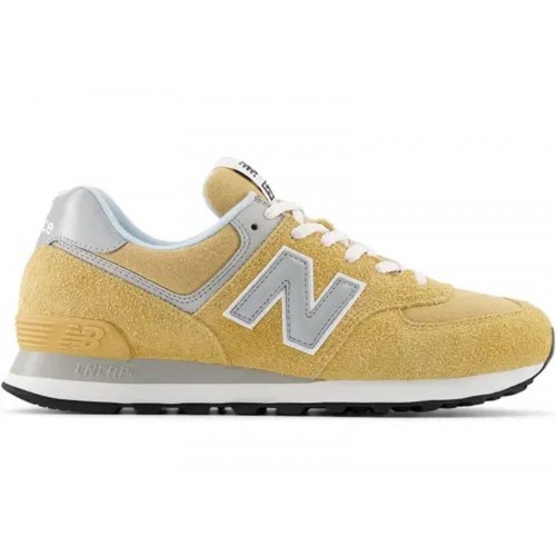 Кроссы New Balance 574 Yellow Suede - мужская сетка размеров