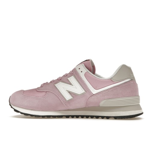 Кроссы New Balance 574 Rose Pink White - мужская сетка размеров