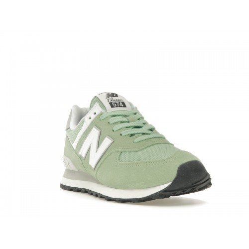 Кроссы New Balance 574 Mint White - мужская сетка размеров