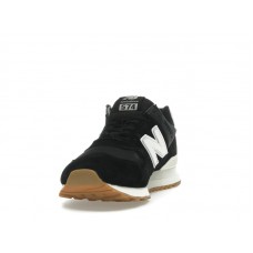 New Balance 574 Black White Gum Brown