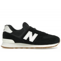 New Balance 574 Black White Gum Brown