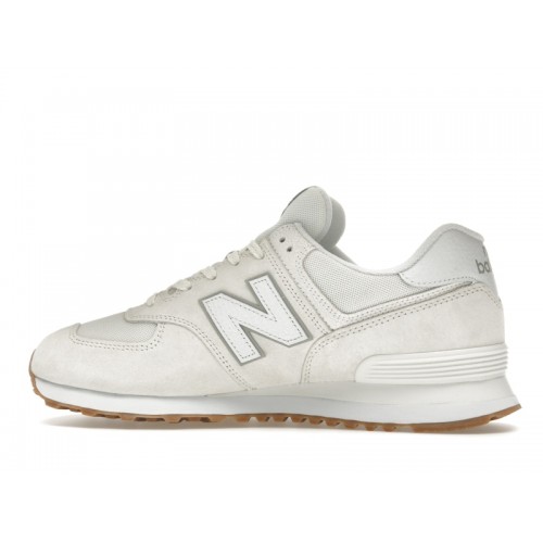 Кроссы New Balance 574 Sea Salt White Concrete - мужская сетка размеров