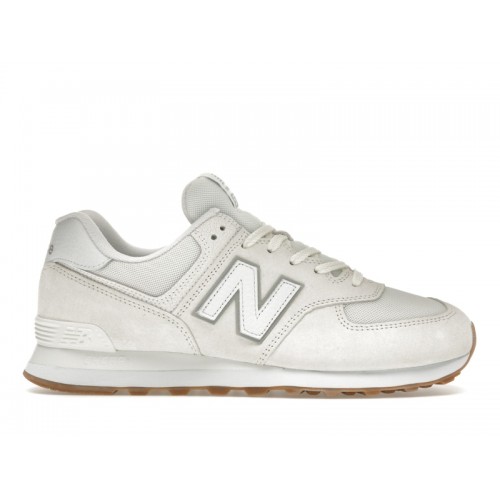 Кроссы New Balance 574 Sea Salt White Concrete - мужская сетка размеров