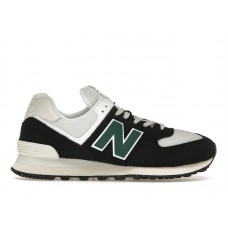 Кроссовки New Balance 574 Black White Marsh Green