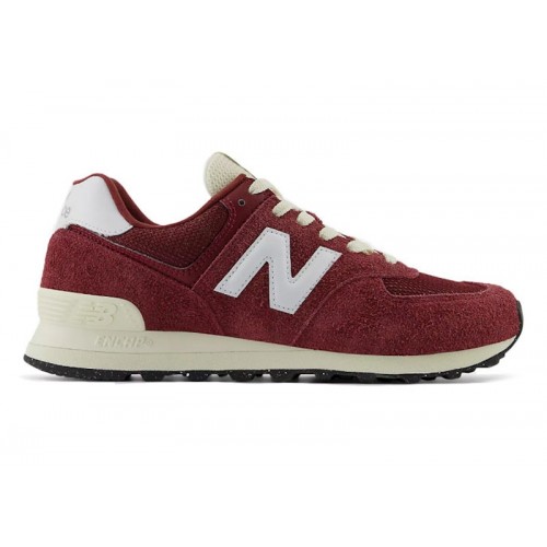 Кроссы New Balance 574 Classic Crimson - мужская сетка размеров