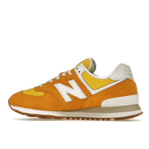 Кроссы New Balance 574 Retro Bright Pack Orange Yellow - мужская сетка размеров