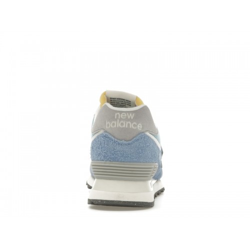 New Balance 574 Blue Laguna Sea Salt - мужская сетка размеров