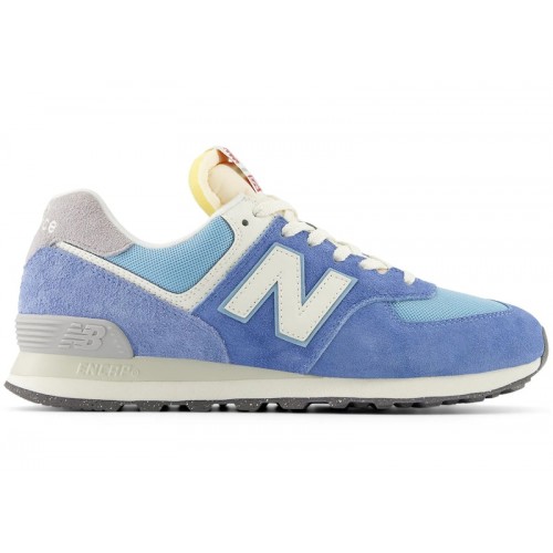 Кроссы New Balance 574 Blue Laguna Sea Salt - мужская сетка размеров