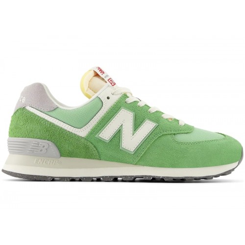 Кроссы New Balance 574 Chive Sea Salt - мужская сетка размеров