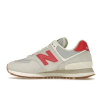 Кроссовки New Balance 574 White Red Grey Gum