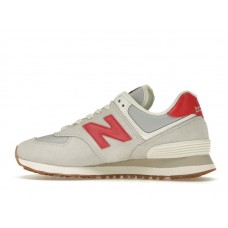 Кроссовки New Balance 574 White Red Grey Gum