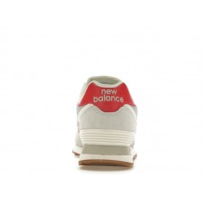 Кроссовки New Balance 574 White Red Grey Gum