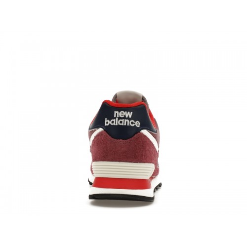 Кроссы New Balance 574 Red Navy (2023) - мужская сетка размеров