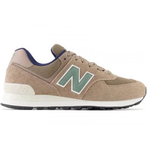 Кроссы New Balance 574 Brown Grey Navy - мужская сетка размеров