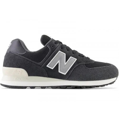 Кроссы New Balance 574 Black Noir Grey - мужская сетка размеров