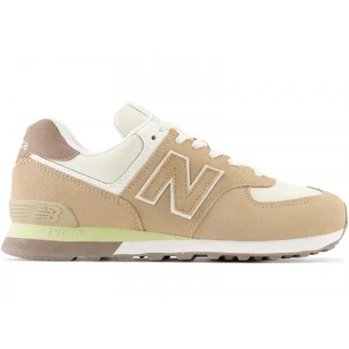 Кроссы New Balance 574 Bone White - мужская сетка размеров