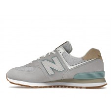 Кроссовки New Balance 574 Grey White Light Blue Gum