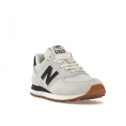 Кроссы New Balance 574 Sea Salt Black - мужская сетка размеров