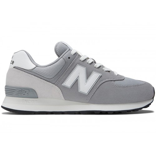 Кроссы New Balance 574 Grey White (2023) - мужская сетка размеров