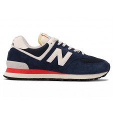 New Balance 574 Navy Sea Salt Red