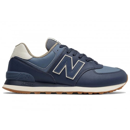 Кроссы New Balance 574 Vegan Natural Indigo Gum - мужская сетка размеров