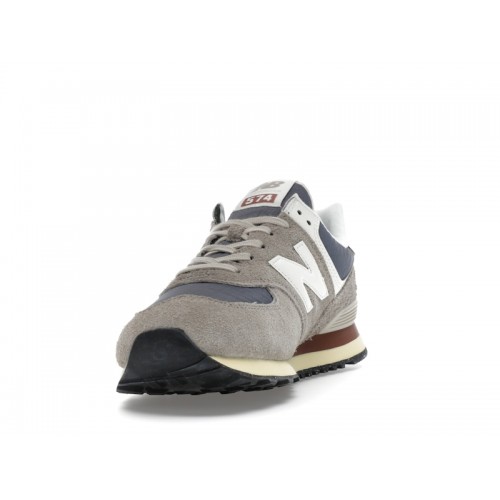 New Balance 574 Arid Stone Sea Salt - мужская сетка размеров