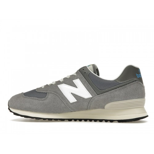 Кроссы New Balance 574 Apollo Grey - мужская сетка размеров