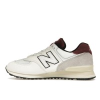 New Balance 574 White Burgundy