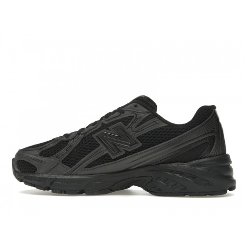 Кроссы New Balance 740 Triple Black - мужская сетка размеров