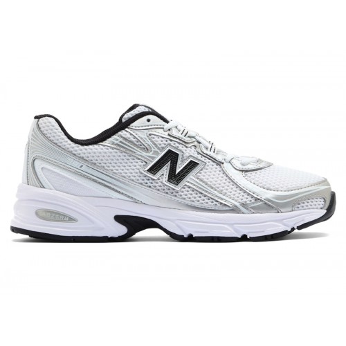 Кроссы New Balance 740 White Silver Metallic Navy - мужская сетка размеров