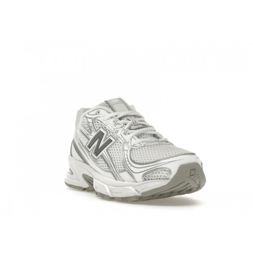 Кроссы New Balance 740v2 White Silver Reflection - мужская сетка размеров