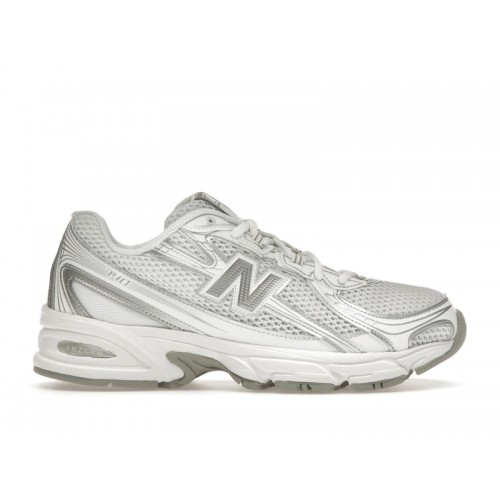 Кроссы New Balance 740v2 White Silver Reflection - мужская сетка размеров