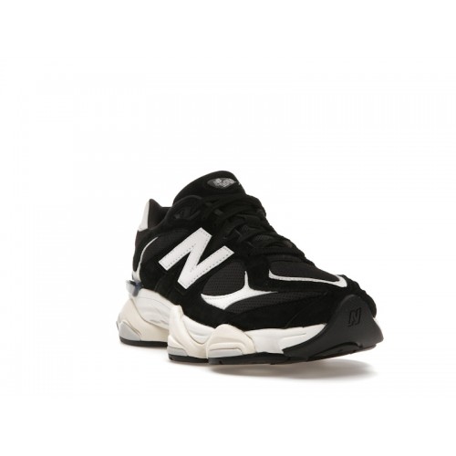 Кроссы New Balance 9060 Black White - мужская сетка размеров