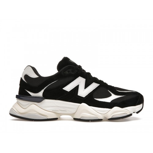 Кроссы New Balance 9060 Black White - мужская сетка размеров