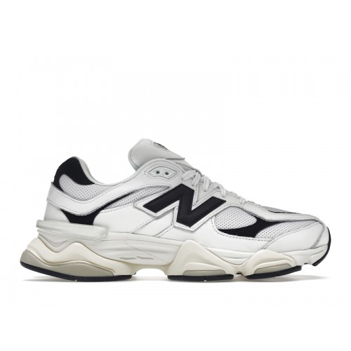 Кроссы New Balance 9060 White Black - мужская сетка размеров